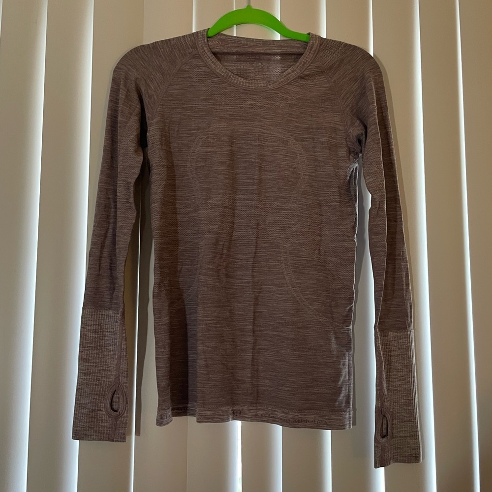 Purple Lululemon Long Sleeve Top